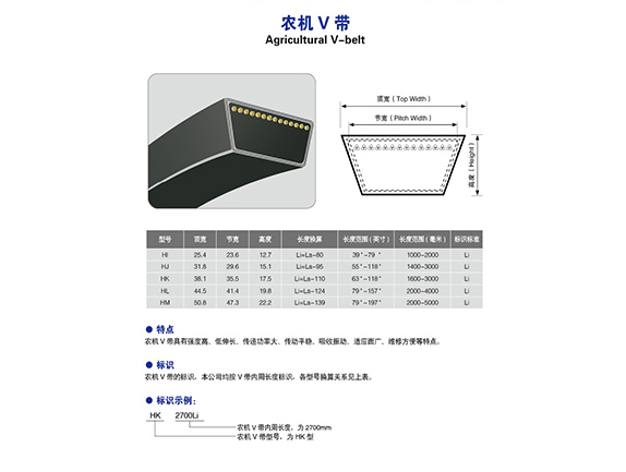 agricultural  v belt